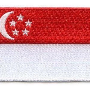 Singapore flag patch