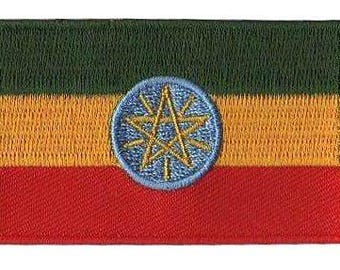 Parche con la bandera de Etiopía