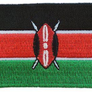 Kenya flag patch