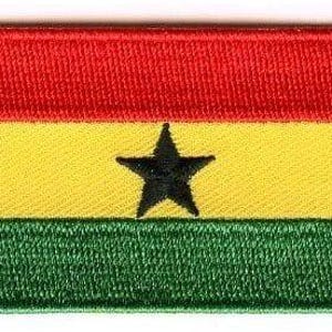 Ghana flag patch