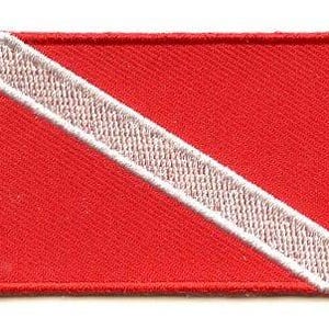 Aufnäher mit Taucherflagge