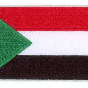 Sudan flag patch