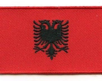 Albania flag patch