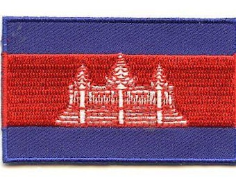 parche de la bandera de Camboya