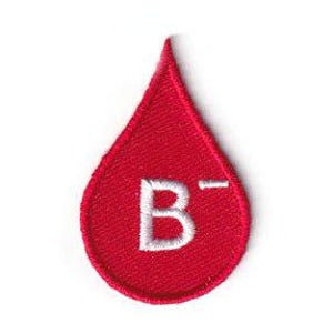Blood Type B negative (B-) patch