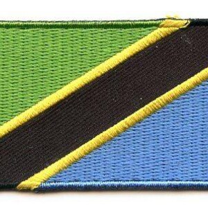Tanzania flag patch