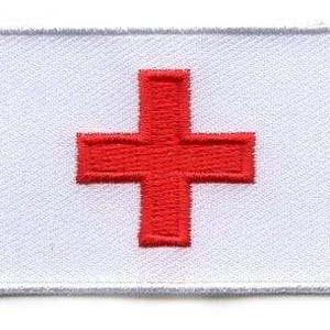 Red Cross flag patch