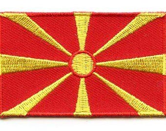 North Macedonia flag patch