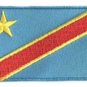 Parche con la bandera de la República Democrática del Congo