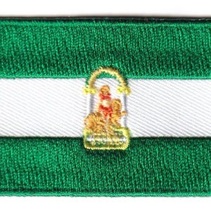 Toppa con la bandiera dell'Andalusia