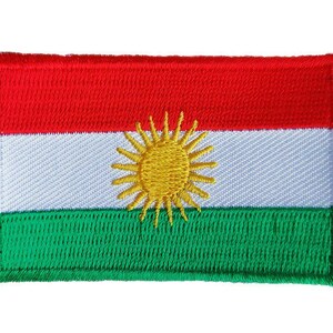 Parche con la bandera del Kurdistán