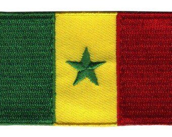 Senegal flag patch