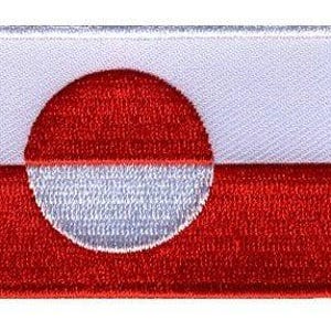 Greenland flag patch
