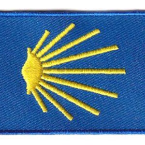 Camino de Santiago flag patch