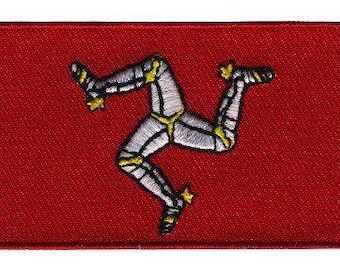 parche con la bandera de la Isla de Man