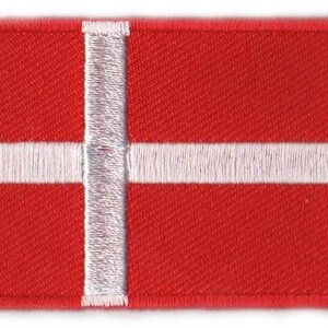 Denmark flag patch
