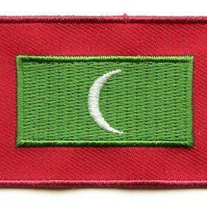 Maldives flag patch