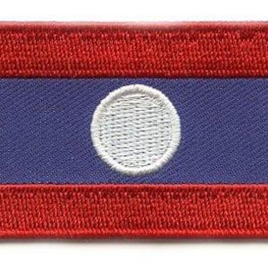Laos flag patch