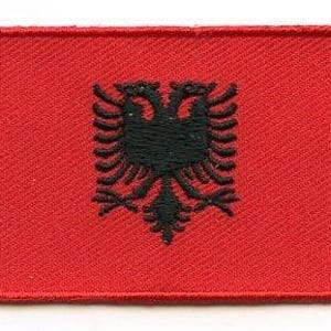 Albania flag patch