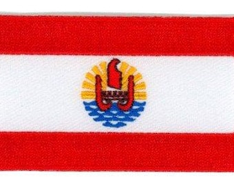 Parche con la bandera de la Polinesia Francesa