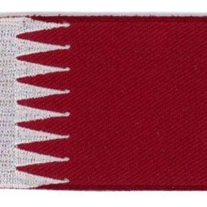 Qatar flag patch