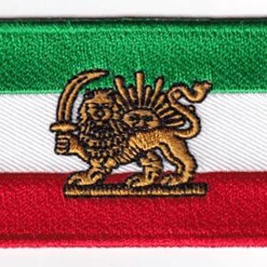 Toppa con la bandiera dell'Iran (vecchia bandiera)