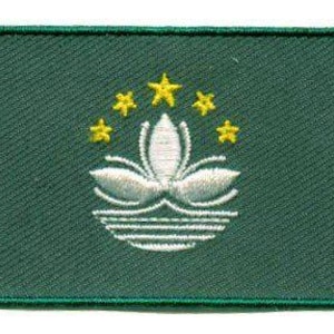 Macau flag patch