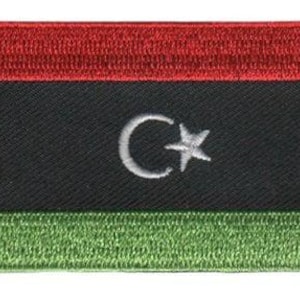 Libya flag patch