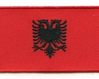 Albania flag patch