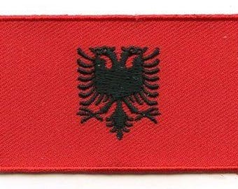 Albania flag patch