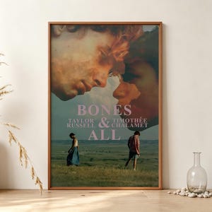 Bones and All Movie Poster,Retro Poster, Wall Art, Atmospheric Bedroom Decor, Birthday & Holiday Gift