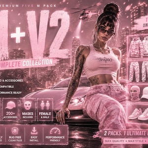 550+ ｜ CLOTHING PACKS V1 + V2 + Ems Pack | Male + Female