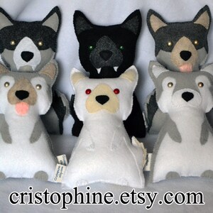 nymeria direwolf plush