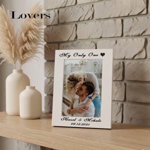 Personalized Wedding Photo Frame,Custom Engraved Picture Frame,Photo Frame Gift for Couples,Wedding Photo Frame,Anniversary Gift Home Decor