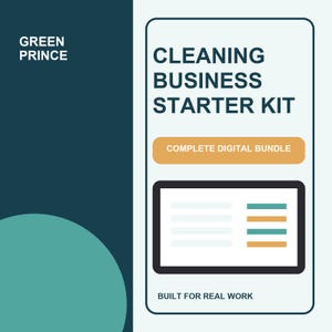 Cleaning Business Starter Kit Canva Templates, Cleaner Client Workflow Bundle, Editable Lead Intake Quote Invoice Forms
