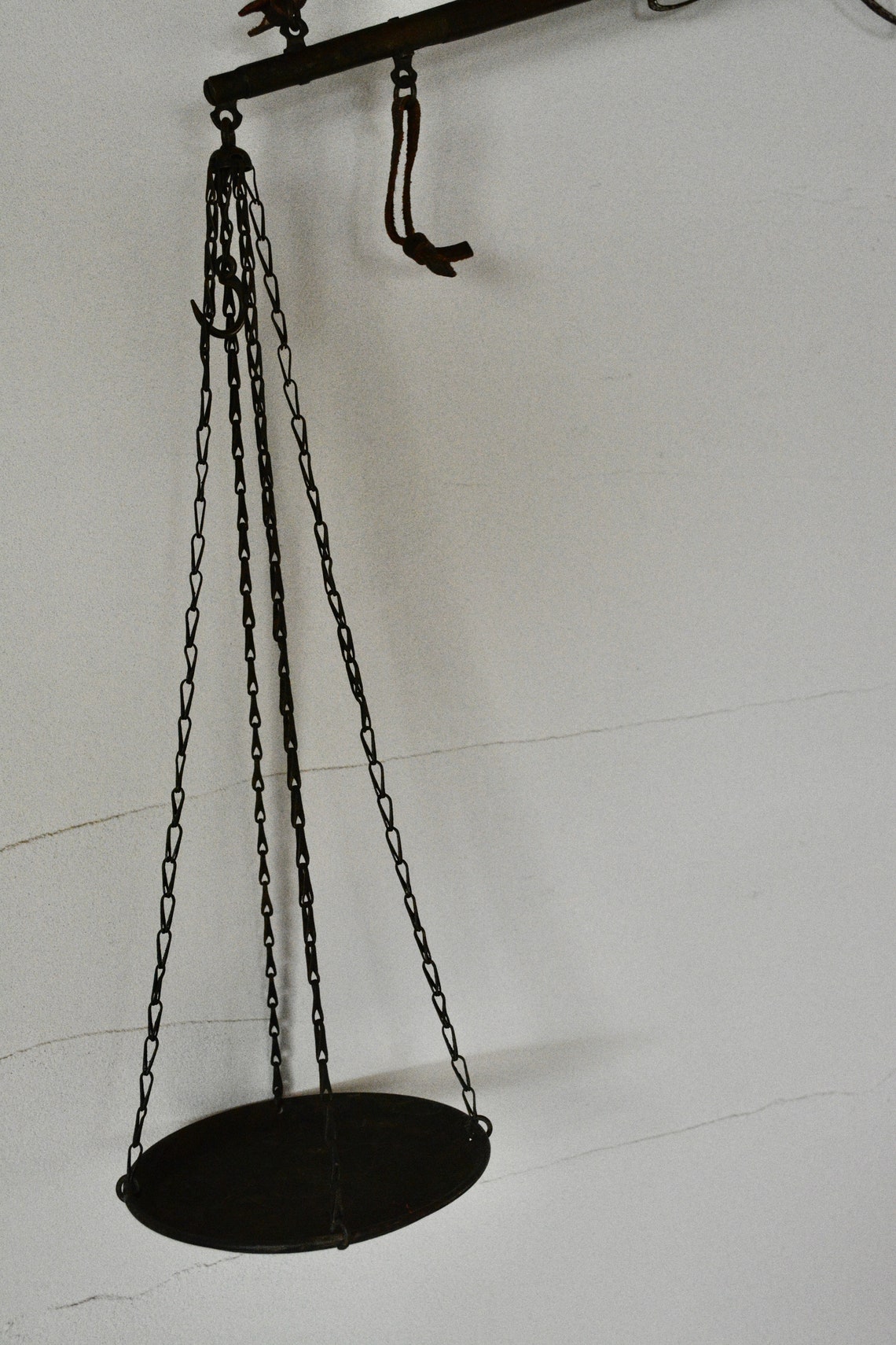 Antique Japanese Tenbin Balance Scale Pole and Hook Etsy