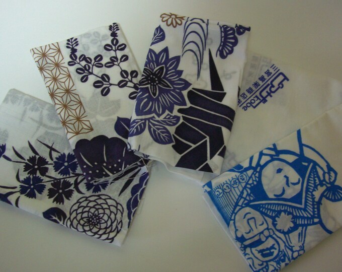Assorted Japanese Tenugui Hand Towels 100 Cotton Bundle of Etsy