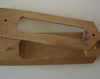 Kashigata sweets mold, hand carved, antique Japanese kashigata