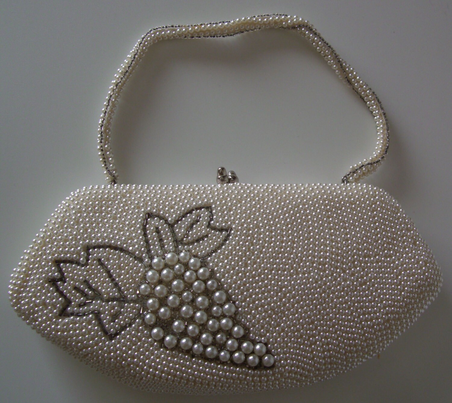 Bridal Clutch Bag Vintage Japanese Beaded Purse Etsy