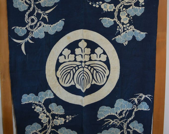 Tsutsugaki Futon Cover Aizome Indigo Vintage Japanese Etsy