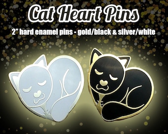 Cat Heart Pin