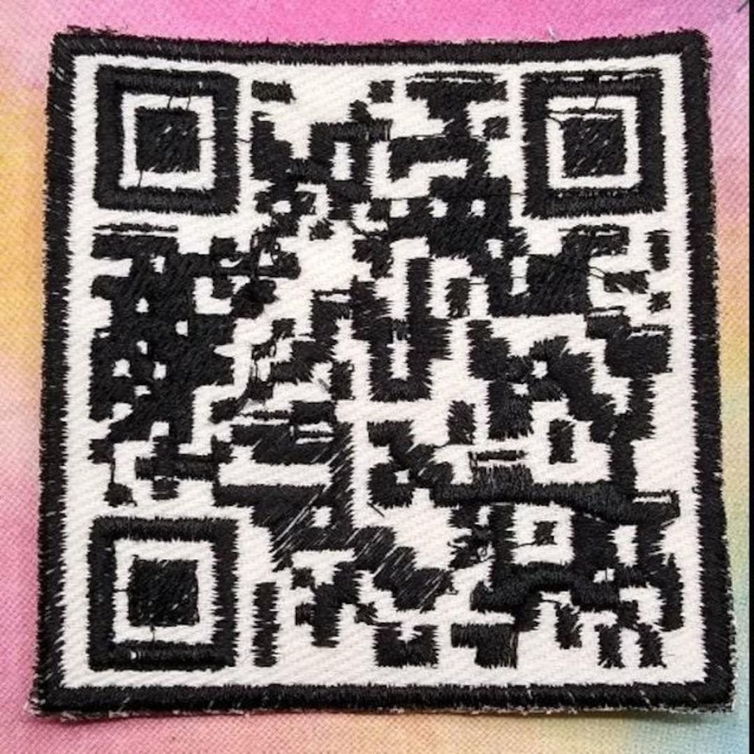 Custom Embroidered QR Code Patch (REALLY SCANS!!) - Etsy