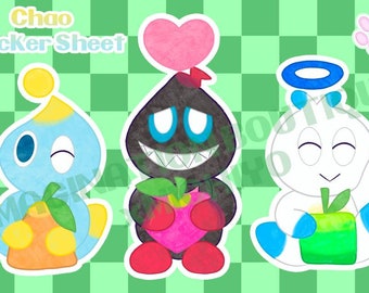 Chao Trio Sticker Sheet