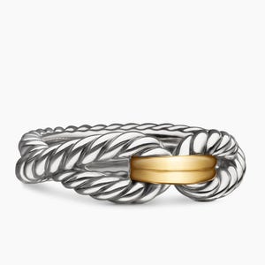 Cable Loop Ring Silver Twisted Band Handmade Ring Perfect Anniversary Propose Gift For Wife & Girlfriend Everyday Wear Jewelry Special Ring