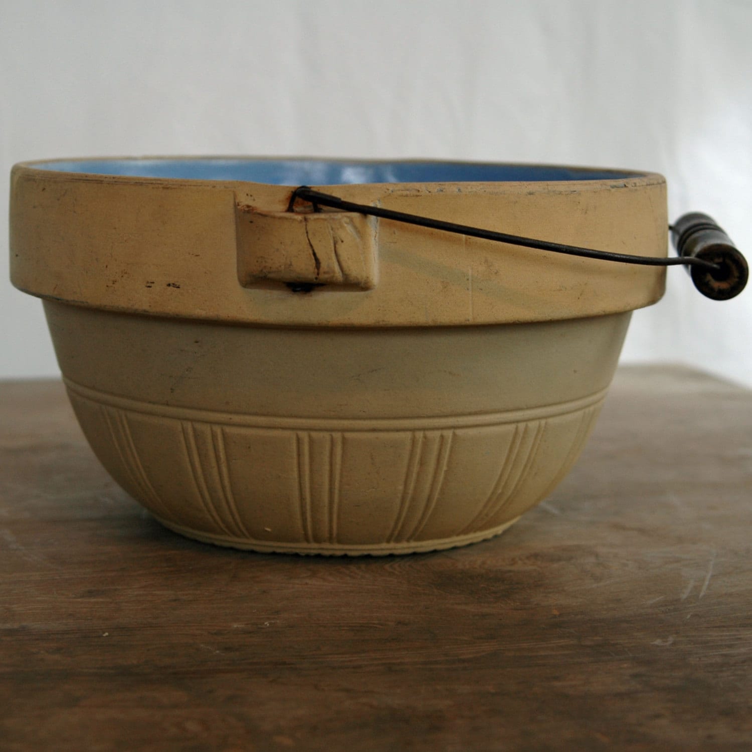 Antique Roseville Pottery Stoneware Bowl with Bail Handle and Etsy
