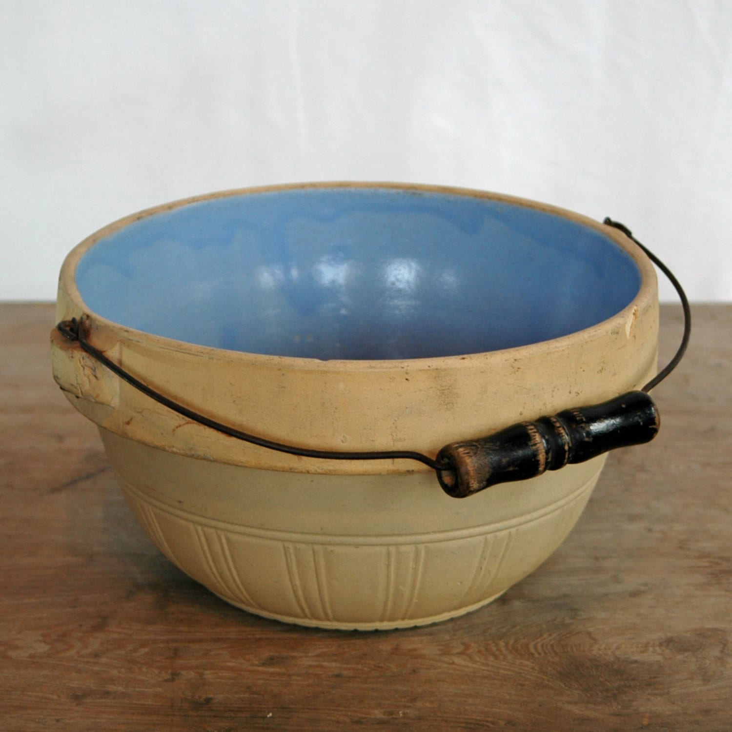 Antique Roseville Pottery Stoneware Bowl with Bail Handle and Etsy