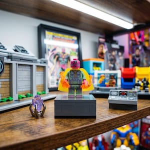 MOC Vision Classic Marvel Avenger Figure, Lego-Compatible, Father's Day Gift, Fan Present