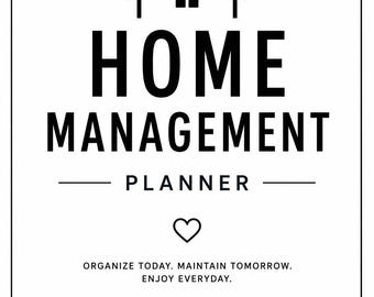 Home Management Planner Bundle | Maintenance, Cleaning, Repair Log (PDF)