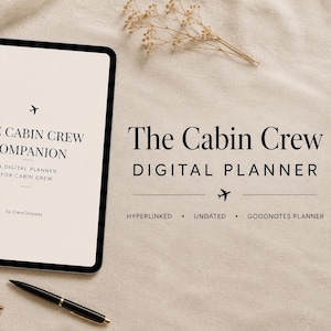 Digitale planner voor cabinepersoneel | Organizer voor stewardessen (GoodNotes, PDF)