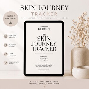 Skin Journey Tracker | Acne & Skincare Planner | Digital Journal | Printable Wellness Tracker | Instant Download